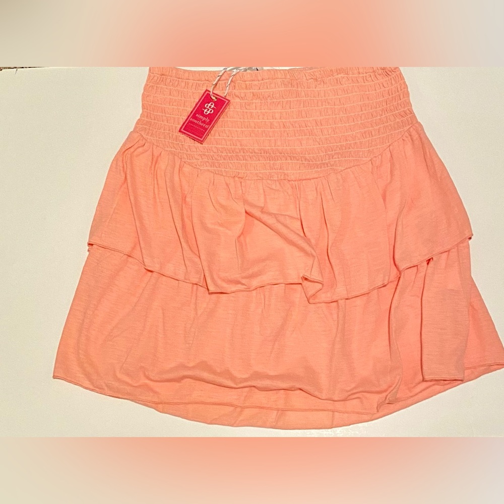 NWT Simply Southern Collection Tiered Ruffle Cotton Skirt